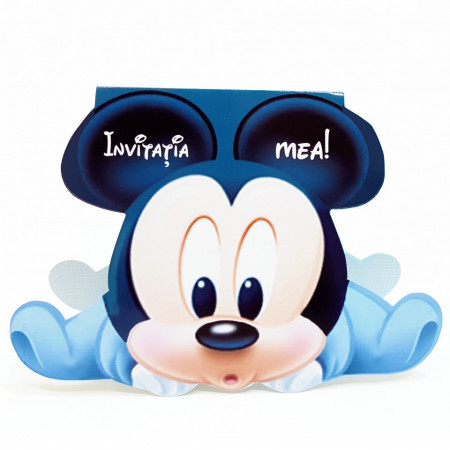 Invitatii Botez Contur Mickey Mouse 4