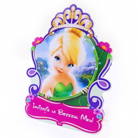 Invitatii Botez Contur Tinkerbell 2