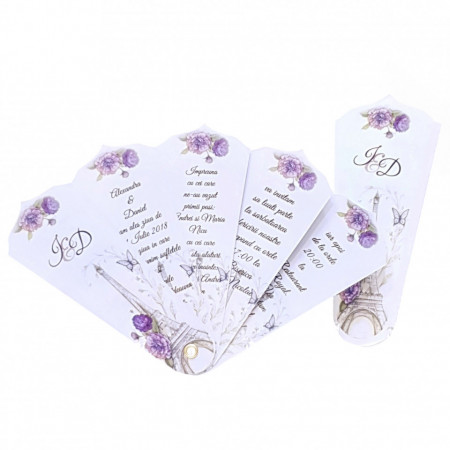 Invitatie Nunta Evantai EV19
