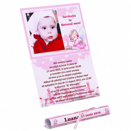 Invitatie Botez Papirus Ingeras 1
