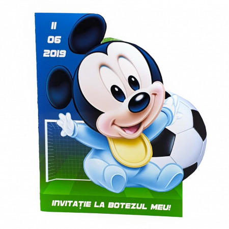 Invitatii Botez Contur Mickey Mouse 15
