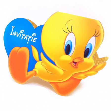 Invitatii Botez Contur Tweety
