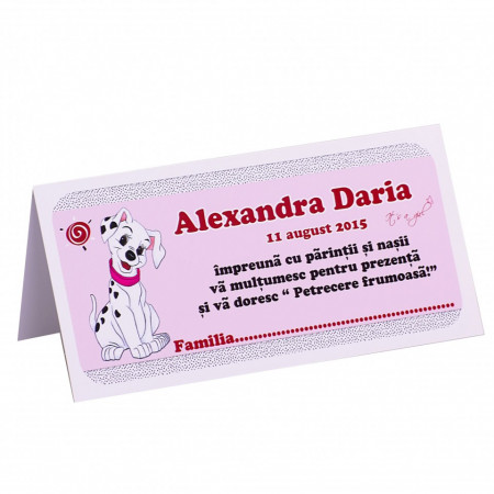 Plic Botez Dalmatian