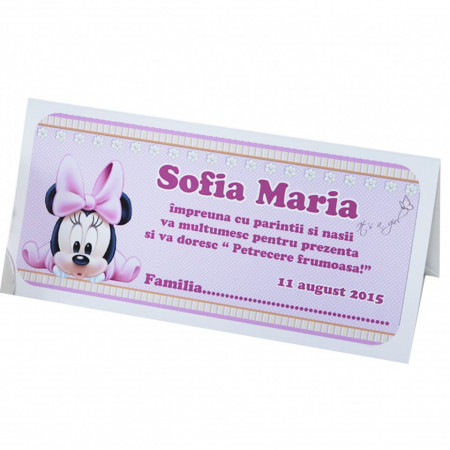Plic Botez Minnie Mouse 1