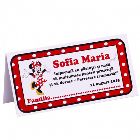 Plic Botez Minnie Mouse 2