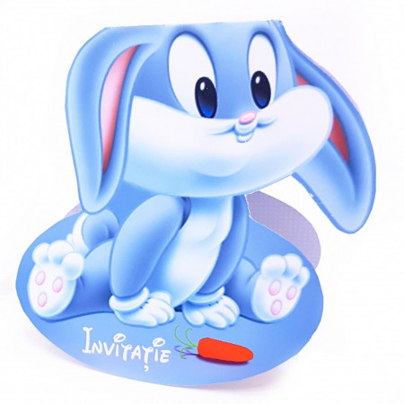 Invitatii Botez Contur Bugs Bunny