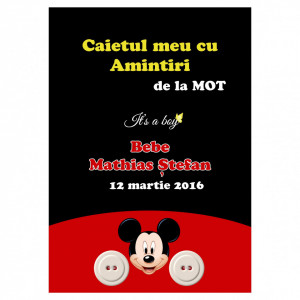 Caiet Amintiri Mot Mickey Mouse 3
