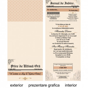 Invitatie 2 in 1 Nunta-Botez Floral 5