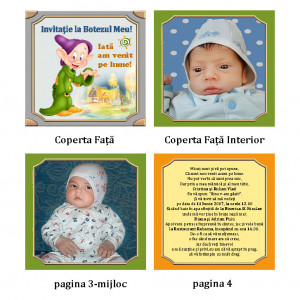 Invitatie Botez Carticica Pitic