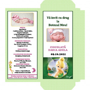 Invitatie Botez Cutie de Ciocolata Tinkerbell 2