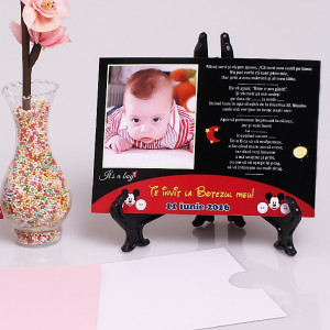 Invitatie Botez Magnetica Mickey Mouse