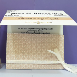 Invitatie Nunta Florale Jurnal