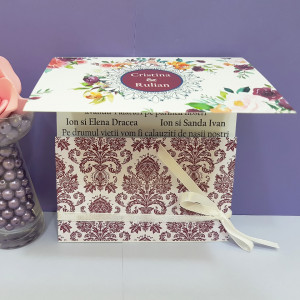 Invitatie Nunta Florale Visiniu