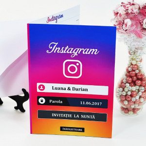 Invitatie Nunta Instagram