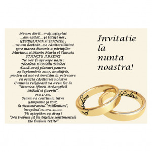 Invitatie Nunta Magnetica MG48