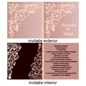 Invitatie Nunta Patrata INPT9