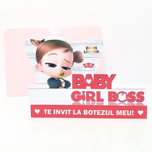 Invitatii Botez Contur Baby Princess 12