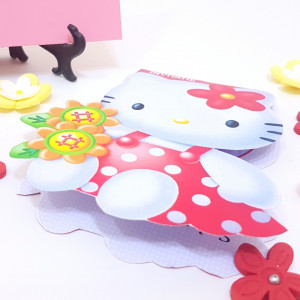 InvitatiI Botez Contur Hello Kitty 1