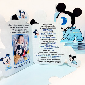 Invitatii Botez Contur Mickey Mouse 10