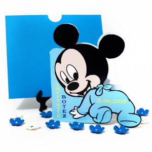 Invitatii Botez Contur Mickey Mouse 10