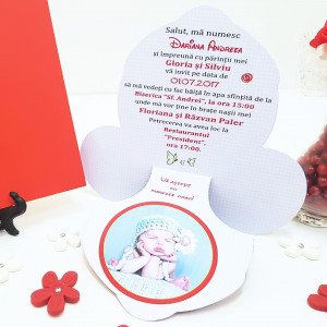 Invitatii Botez Contur Minnie Mouse 1