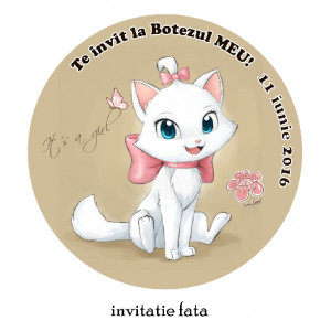 Invitatii Botez Rotunde Pisicile Aristocrate 2