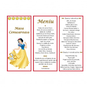 Meniu Botez Simplu Fetite Disney 9