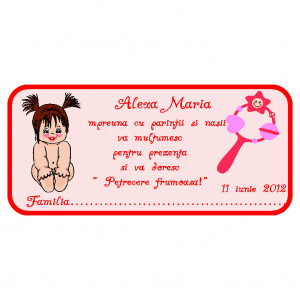 Plic Botez Bebelusa 89