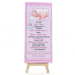 Invitatie Botez Cutie de Ciocolata Pisicile Aristocrate 1