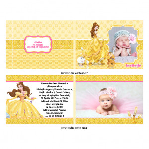 Invitatie Botez Dubla Belle