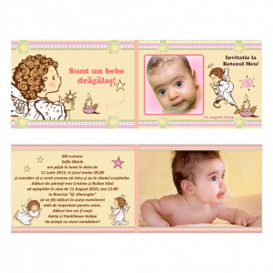 Invitatie Botez Dubla Ingeras 2