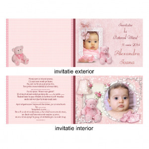 Invitatie Botez Dubla Ursulet 4