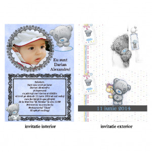 Invitatie Botez Papirus Disney Bebe 17