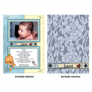 Invitatie Botez Papirus Disney Bebe 2