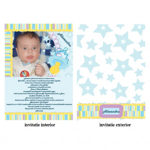 Invitatie Botez Papirus Disney Bebe 7