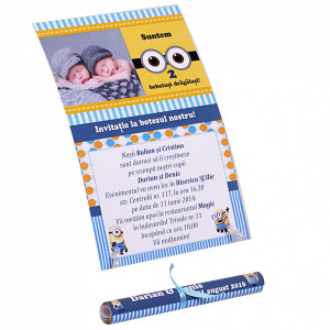Invitatie Gemeni Papirus 2-Minioni