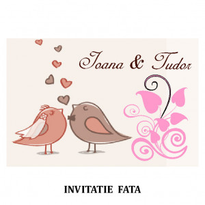 Invitatie Nunta Carte Postala INCP35