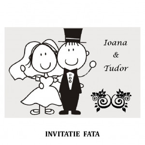 Invitatie Nunta Carte Postala INCP39
