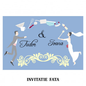 Invitatie Nunta Carte Postala INCP49