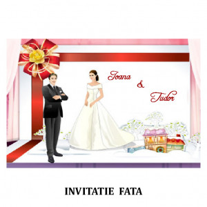 Invitatie Nunta Carte Postala INCP51