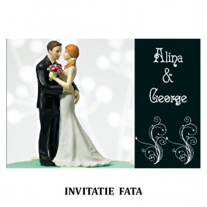 Invitatie Nunta Carte Postala INCP79