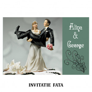 Invitatie Nunta Carte Postala INCP83
