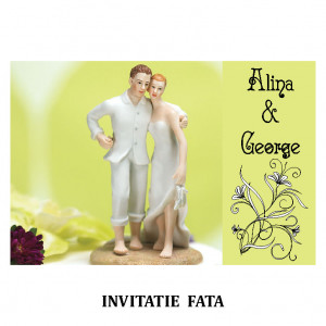 Invitatie Nunta Carte Postala INCP87