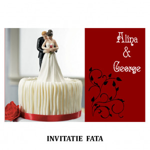 Invitatie Nunta Carte Postala INCP89