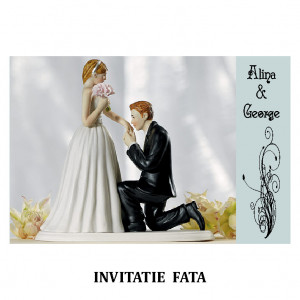 Invitatie Nunta Carte Postala INCP93