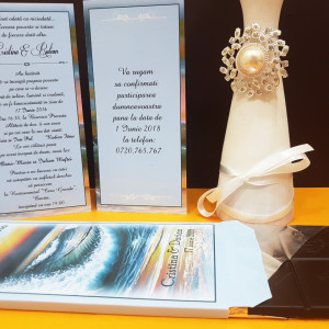 Invitatie Nunta Ciocolata Mare Albastra