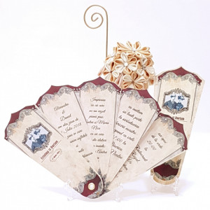 Invitatie Nunta Evantai EV20