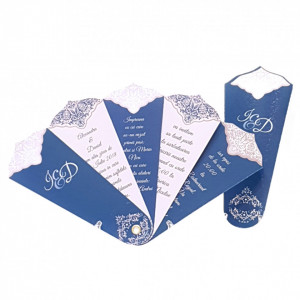 Invitatie Nunta Evantai EV2