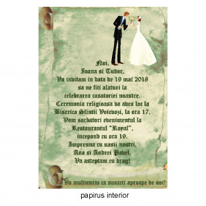 Invitatie Nunta Papirus INPAP14