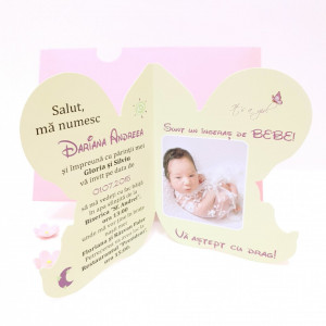 Invitatii Botez Contur Ingeras F9